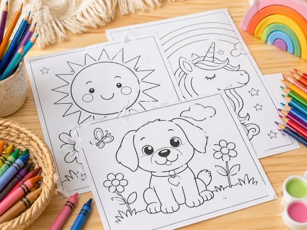 Pobarvanke: preprost svet ustvarjanja, ki otroka hitro pritegne